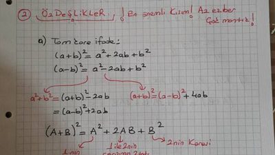 Çarpanlara Ayırma Ders Notu ve Örnekleri-Ali Hoca