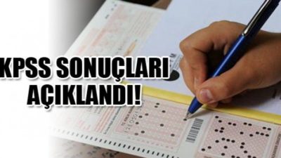 2016 KPSS Sonuçları Açıklanmıştır